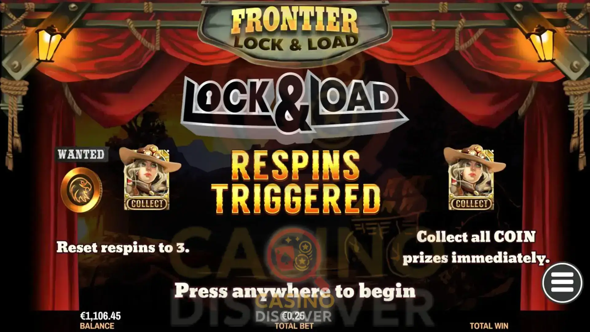 Slot Frontier Lock & Load: Respin