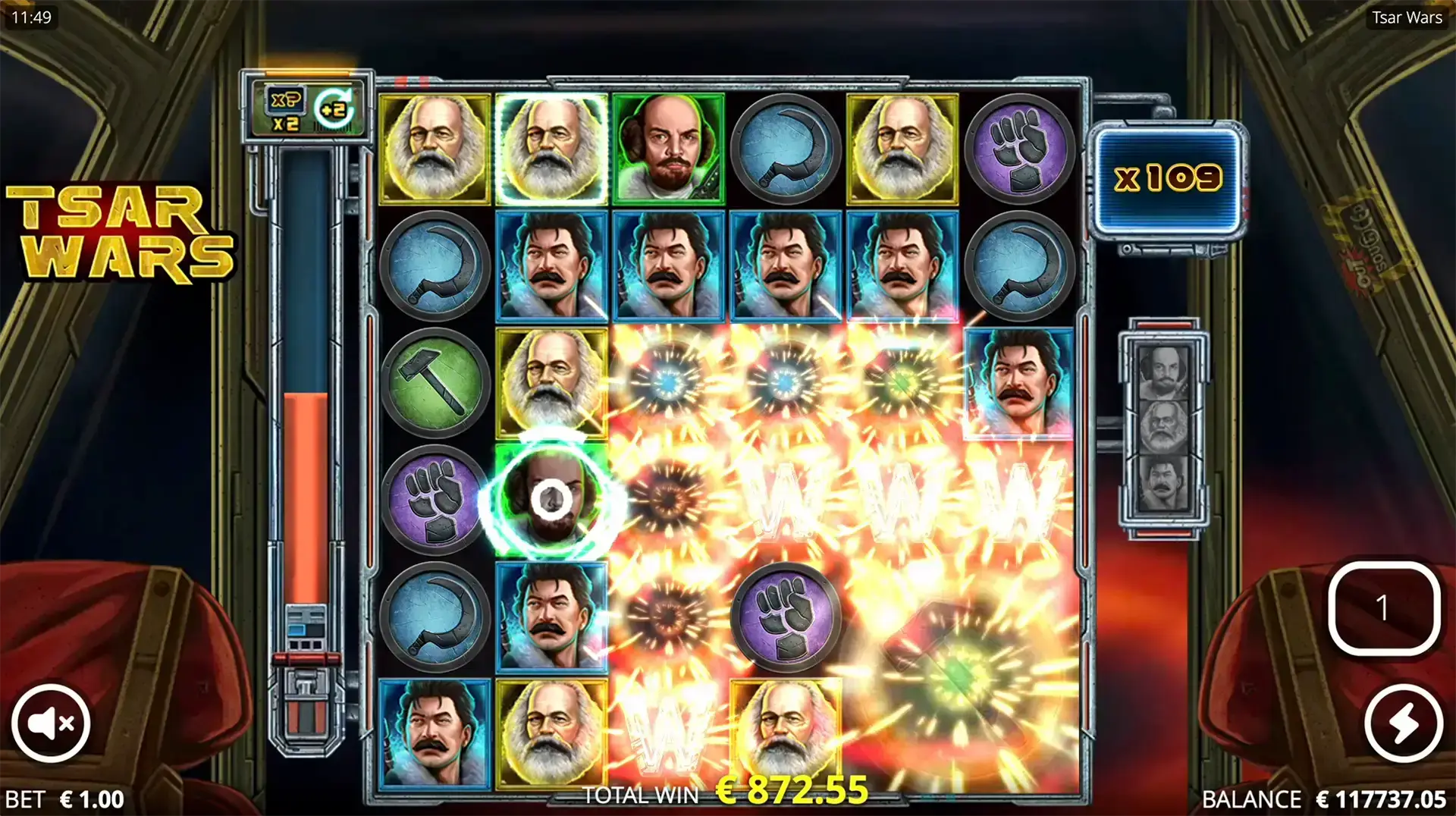 Esplosione Giri Lato Zar Tsar Wars Slot