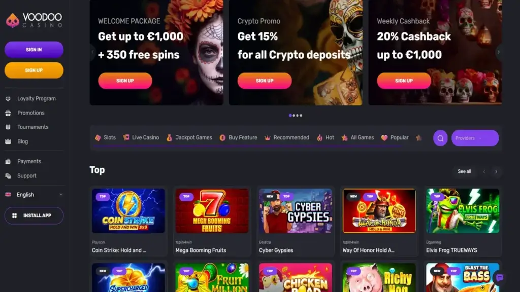 Voodoo Casino Review